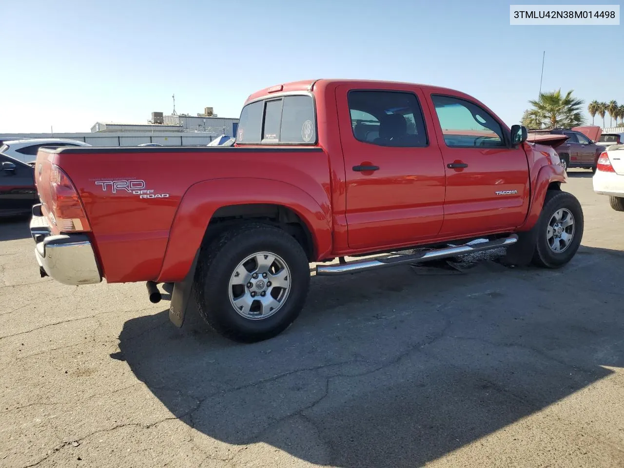 2008 Toyota Tacoma Double Cab VIN: 3TMLU42N38M014498 Lot: 78707504