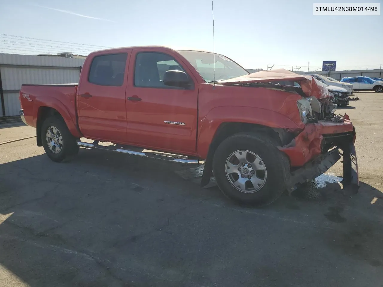 2008 Toyota Tacoma Double Cab VIN: 3TMLU42N38M014498 Lot: 78707504