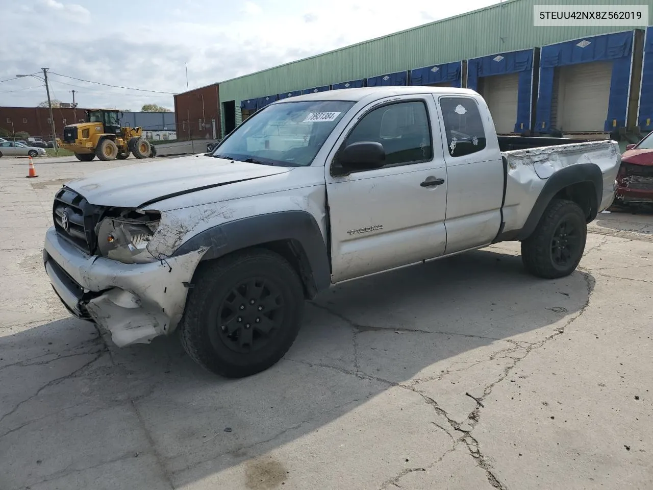 2008 Toyota Tacoma Access Cab VIN: 5TEUU42NX8Z562019 Lot: 78931384