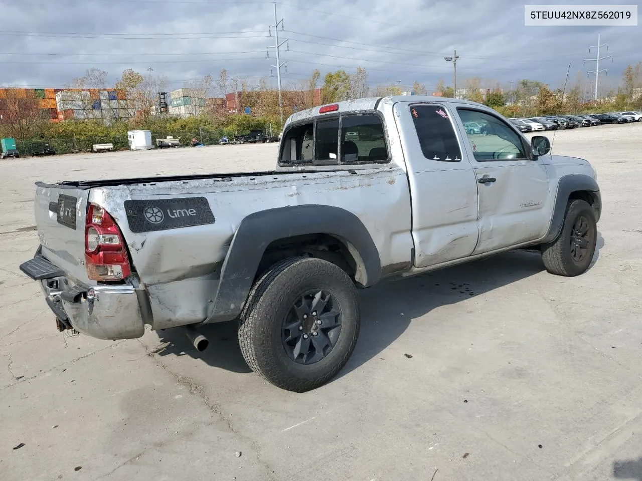 2008 Toyota Tacoma Access Cab VIN: 5TEUU42NX8Z562019 Lot: 78931384