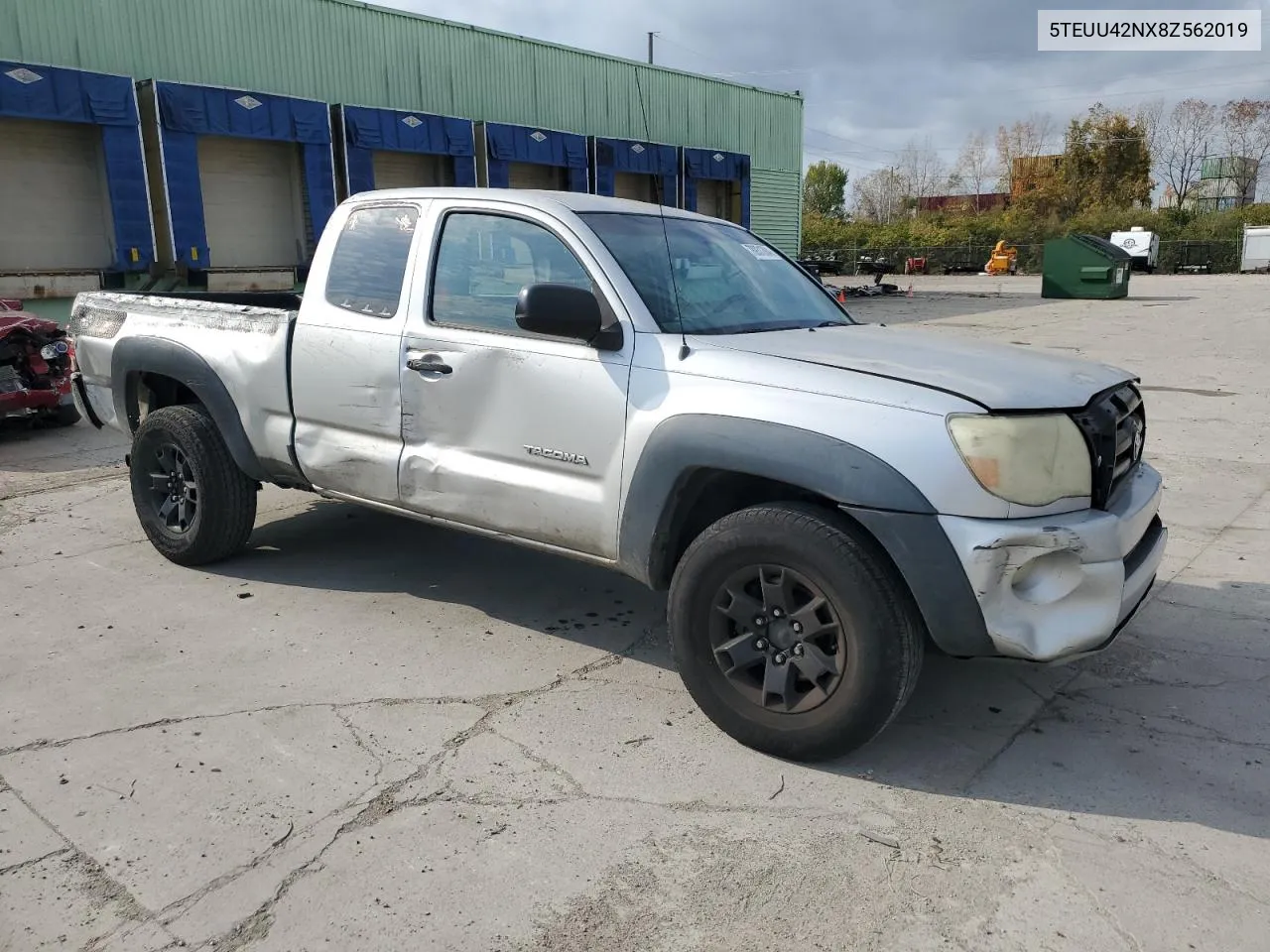 2008 Toyota Tacoma Access Cab VIN: 5TEUU42NX8Z562019 Lot: 78931384