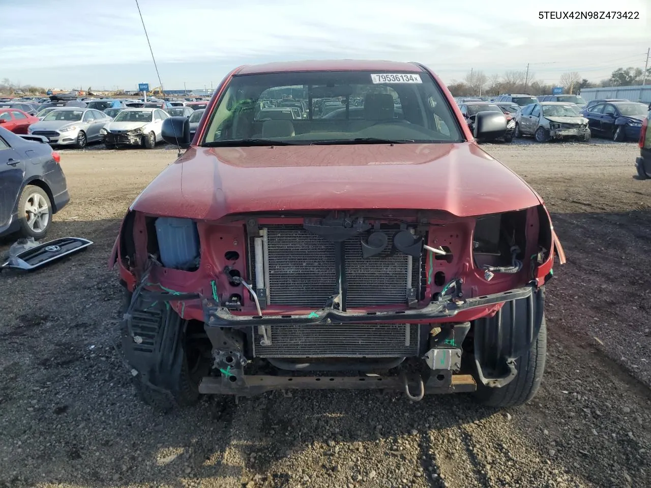 2008 Toyota Tacoma Access Cab VIN: 5TEUX42N98Z473422 Lot: 79536134