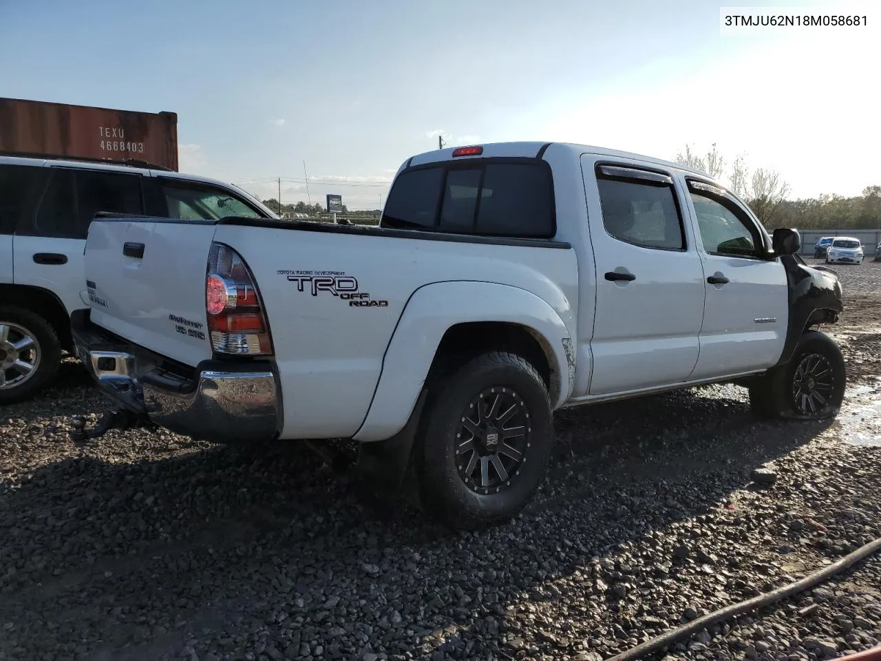 2008 Toyota Tacoma Double Cab Prerunner VIN: 3TMJU62N18M058681 Lot: 79951904