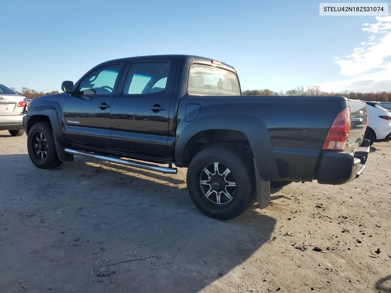 2008 Toyota Tacoma Double Cab VIN: 5TELU42N18Z531074 Lot: 80268294