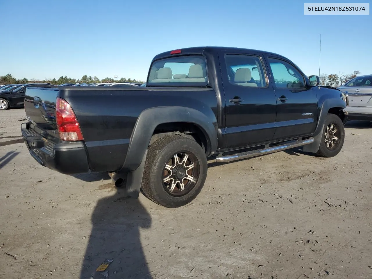 2008 Toyota Tacoma Double Cab VIN: 5TELU42N18Z531074 Lot: 80268294