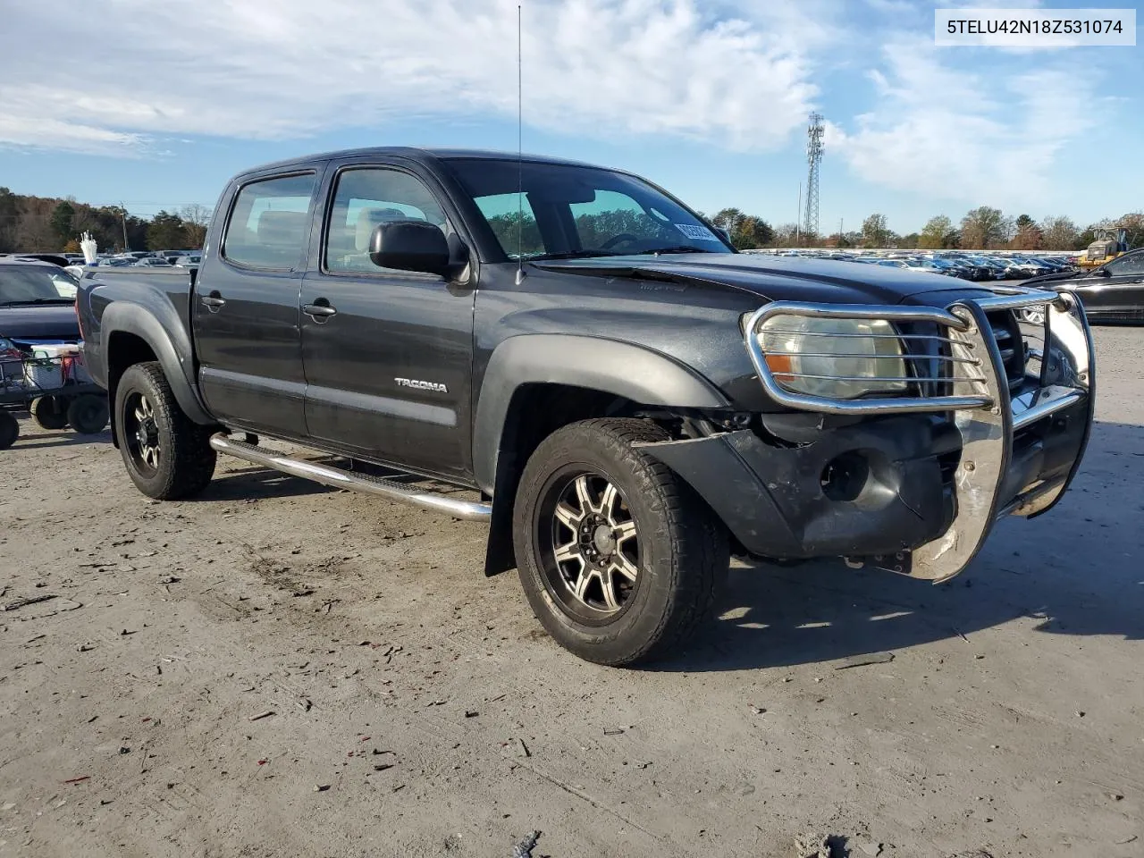 2008 Toyota Tacoma Double Cab VIN: 5TELU42N18Z531074 Lot: 80268294