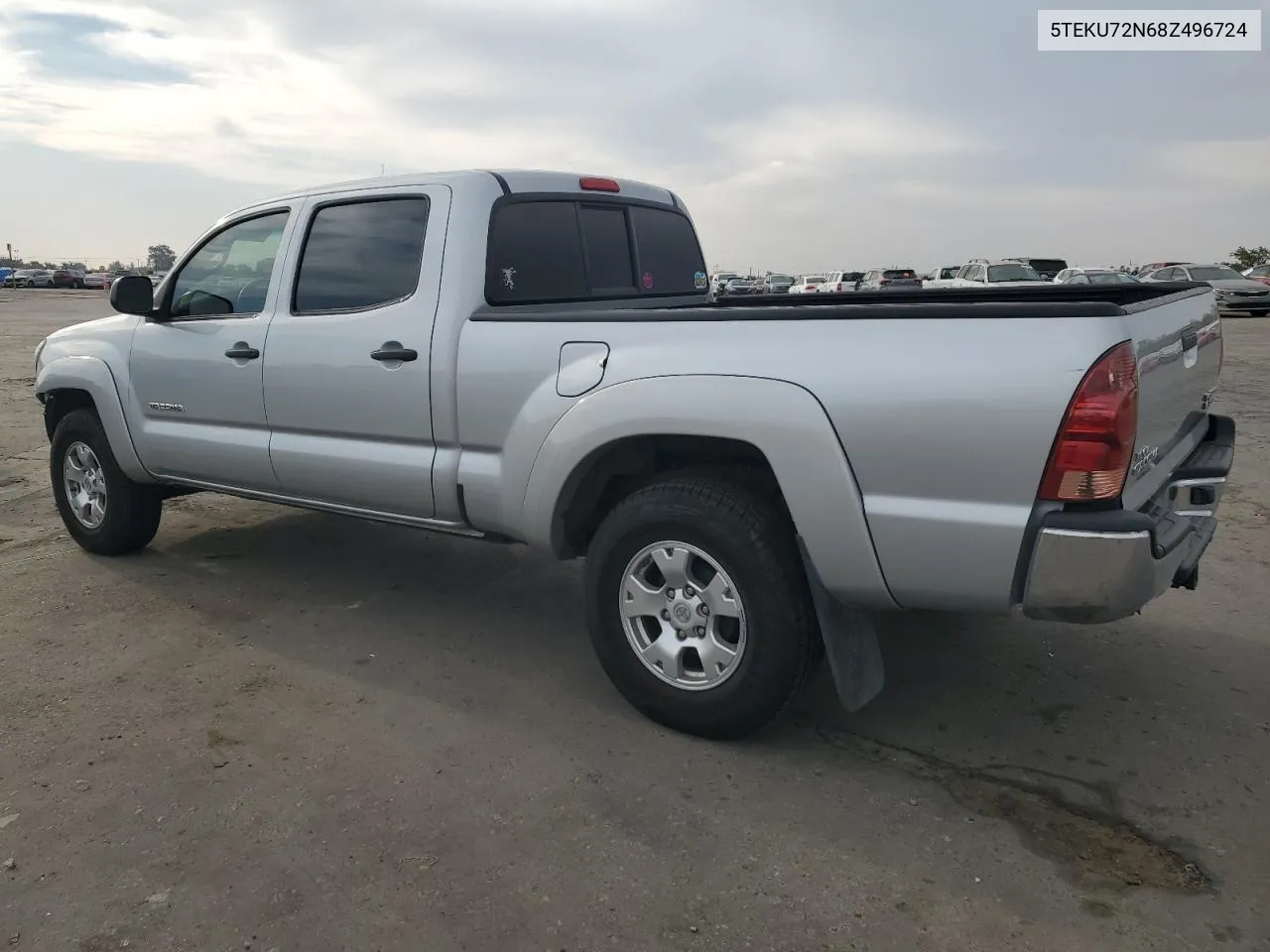 2008 Toyota Tacoma Double Cab Prerunner Long Bed VIN: 5TEKU72N68Z496724 Lot: 80308194