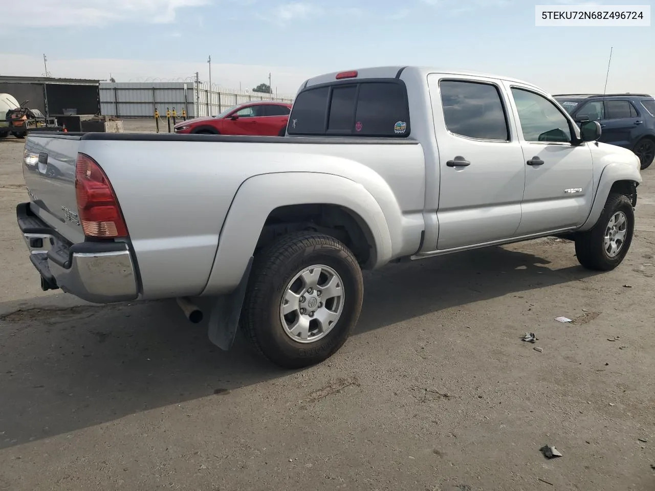 2008 Toyota Tacoma Double Cab Prerunner Long Bed VIN: 5TEKU72N68Z496724 Lot: 80308194