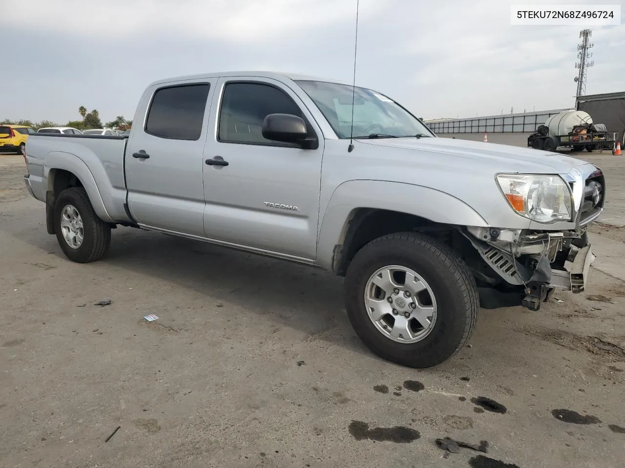 2008 Toyota Tacoma Double Cab Prerunner Long Bed VIN: 5TEKU72N68Z496724 Lot: 80308194