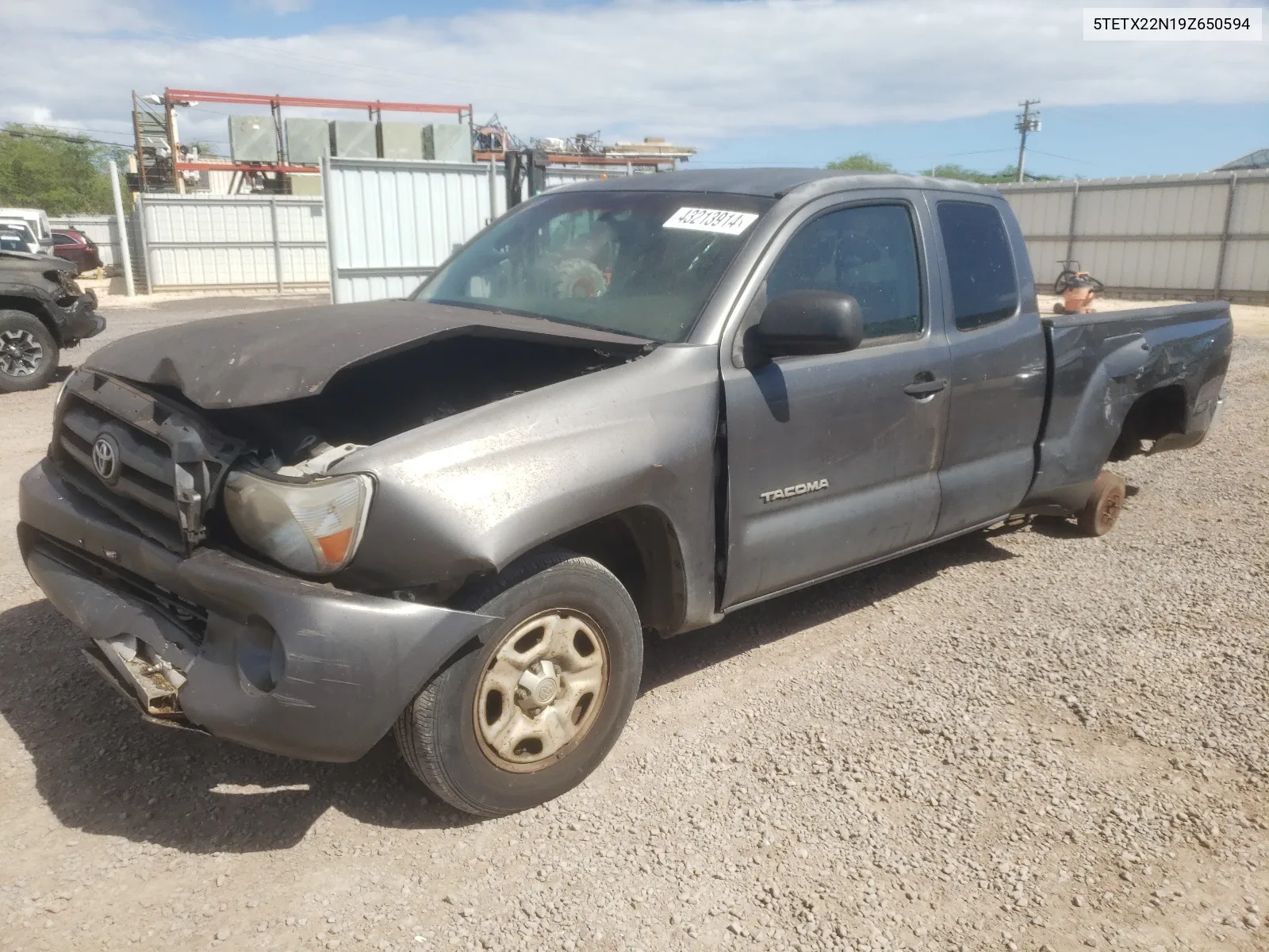 2009 Toyota Tacoma Access Cab VIN: 5TETX22N19Z650594 Lot: 43213914