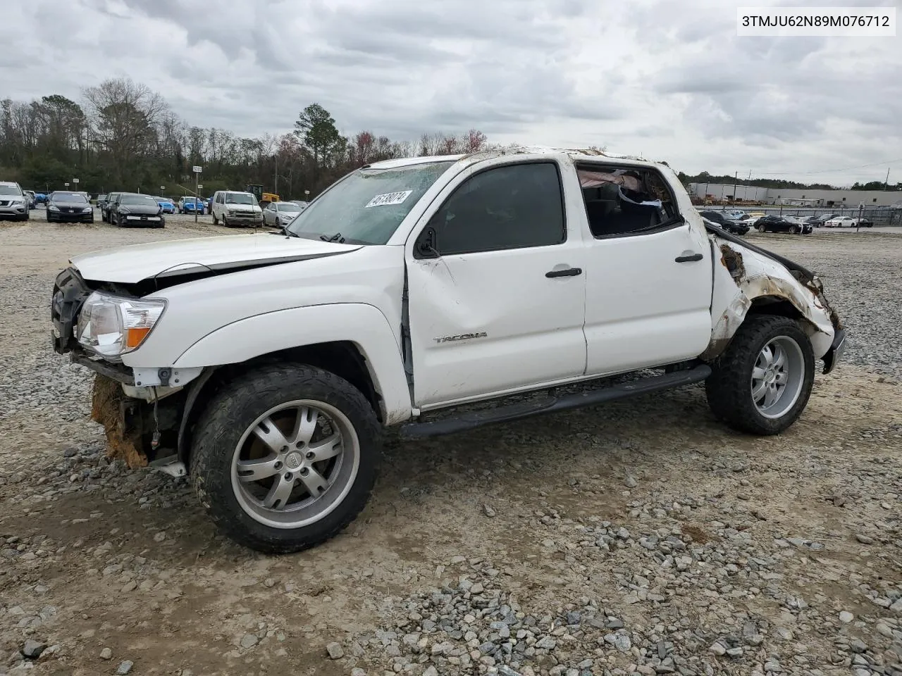 2009 Toyota Tacoma Double Cab Prerunner VIN: 3TMJU62N89M076712 Lot: 46138074