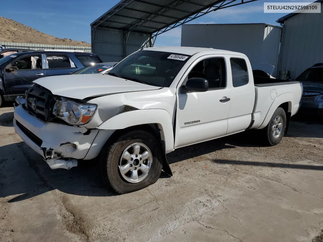 2009 Toyota Tacoma Access Cab VIN: 5TEUU42N29Z598109 Lot: 47885484