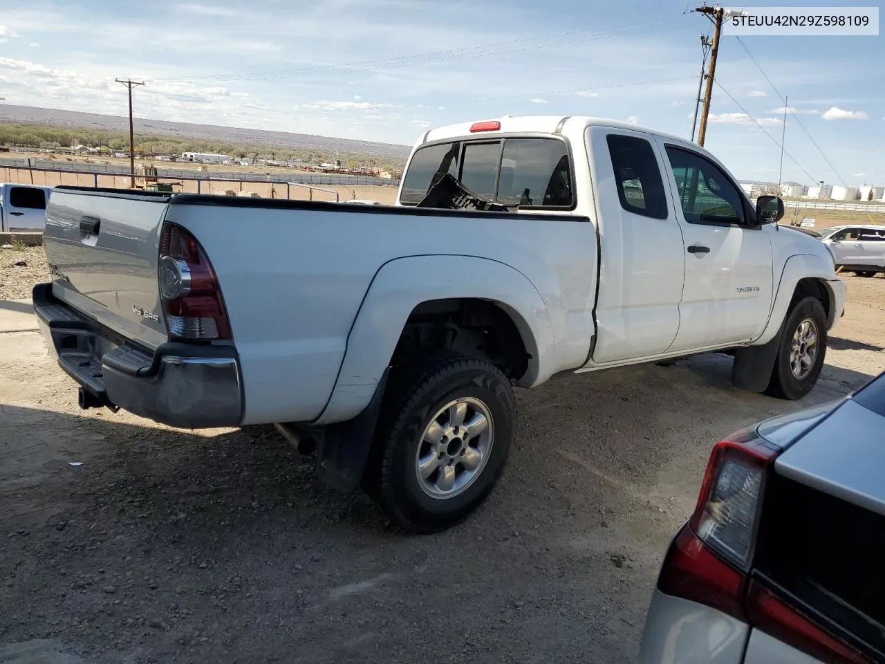 2009 Toyota Tacoma Access Cab VIN: 5TEUU42N29Z598109 Lot: 47885484