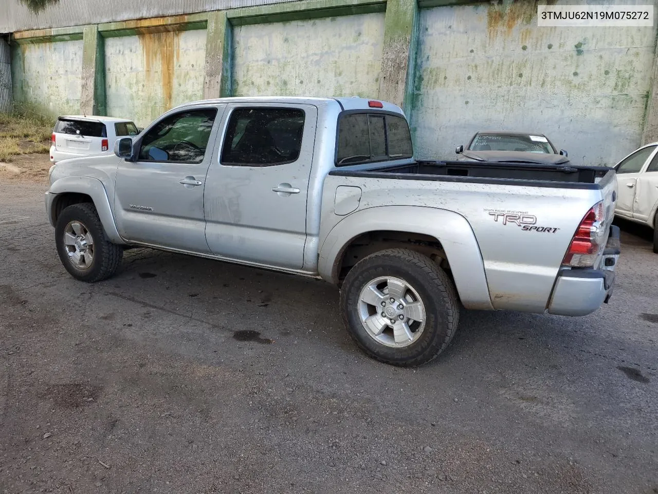 2009 Toyota Tacoma Double Cab Prerunner VIN: 3TMJU62N19M075272 Lot: 52929634