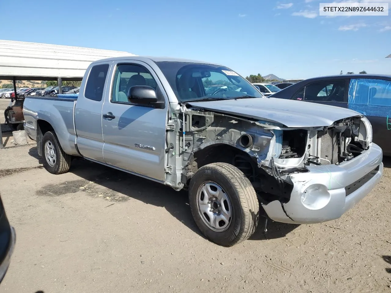 2009 Toyota Tacoma Access Cab VIN: 5TETX22N89Z644632 Lot: 60312904