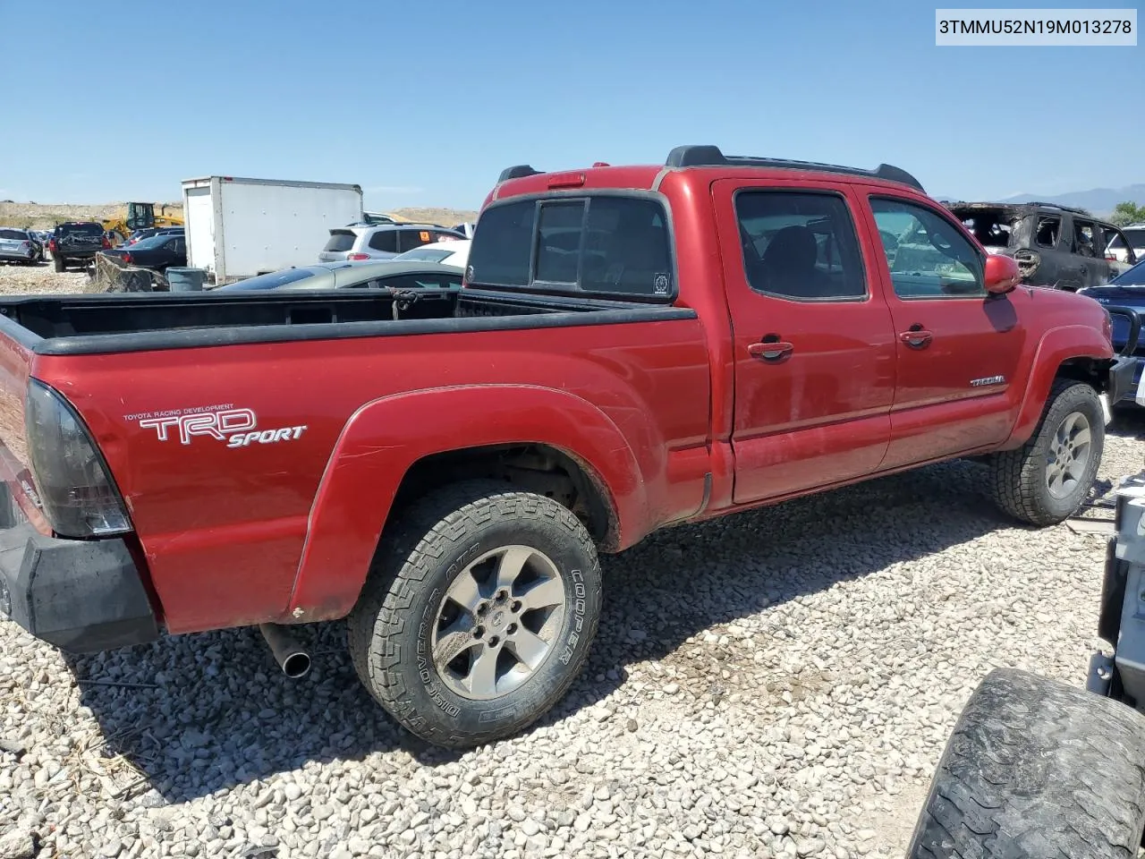 2009 Toyota Tacoma Double Cab Long Bed VIN: 3TMMU52N19M013278 Lot: 60484984