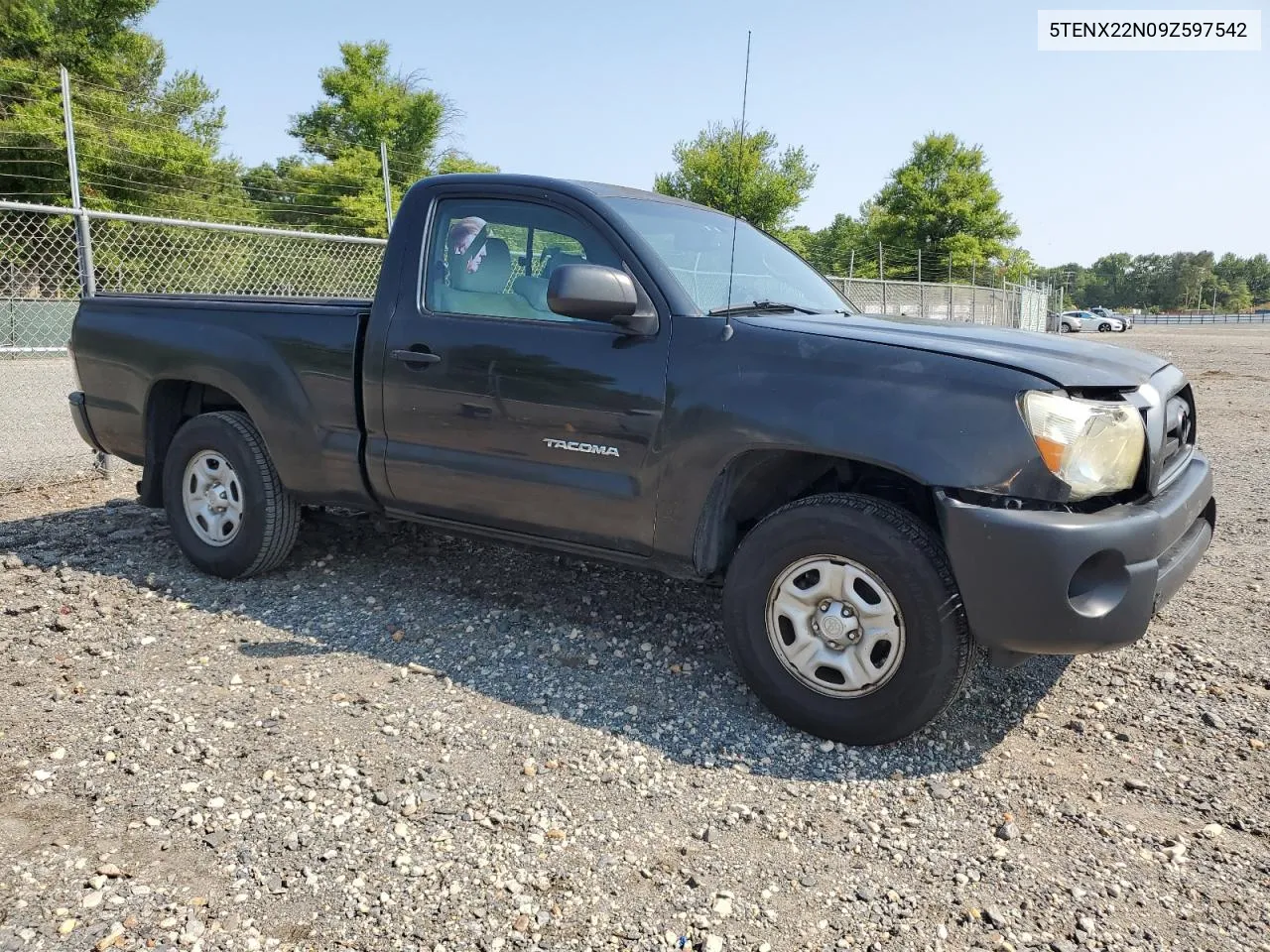 2009 Toyota Tacoma VIN: 5TENX22N09Z597542 Lot: 65348534