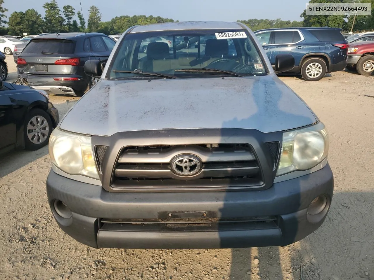 2009 Toyota Tacoma VIN: 5TENX22N99Z664493 Lot: 68925594