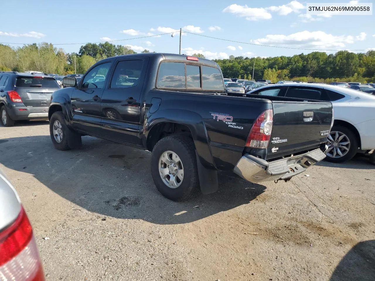 2009 Toyota Tacoma Double Cab Prerunner VIN: 3TMJU62N69M090558 Lot: 69754704