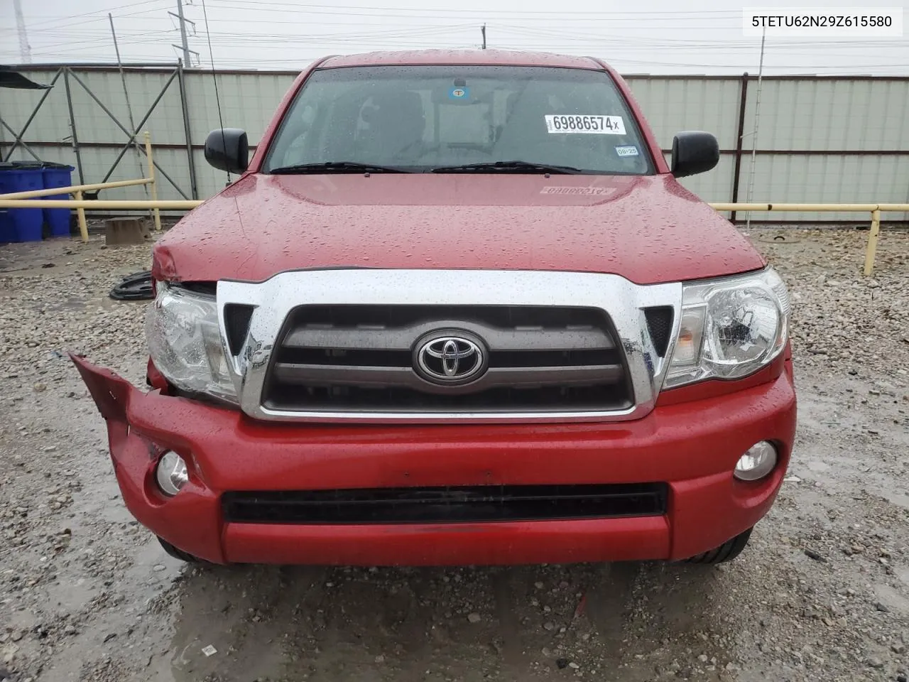 2009 Toyota Tacoma Prerunner Access Cab VIN: 5TETU62N29Z615580 Lot: 69886574