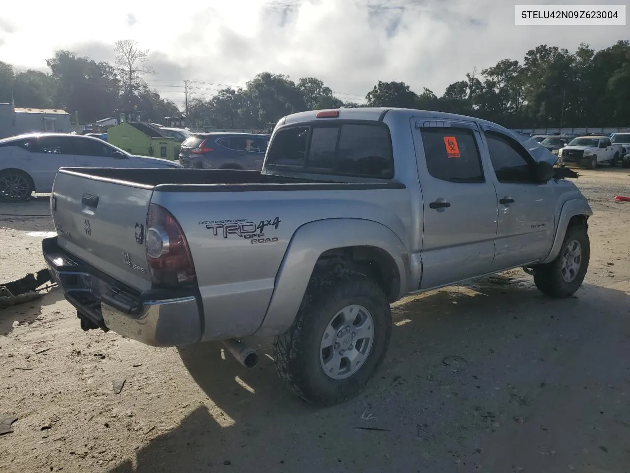 2009 Toyota Tacoma Double Cab VIN: 5TELU42N09Z623004 Lot: 70316354