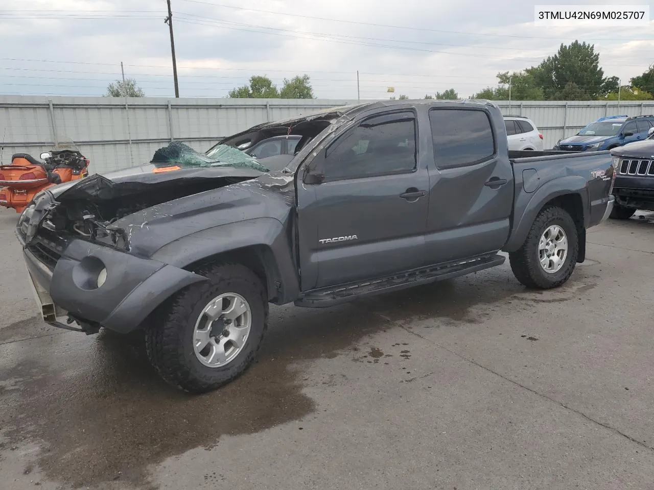 2009 Toyota Tacoma Double Cab VIN: 3TMLU42N69M025707 Lot: 71089064