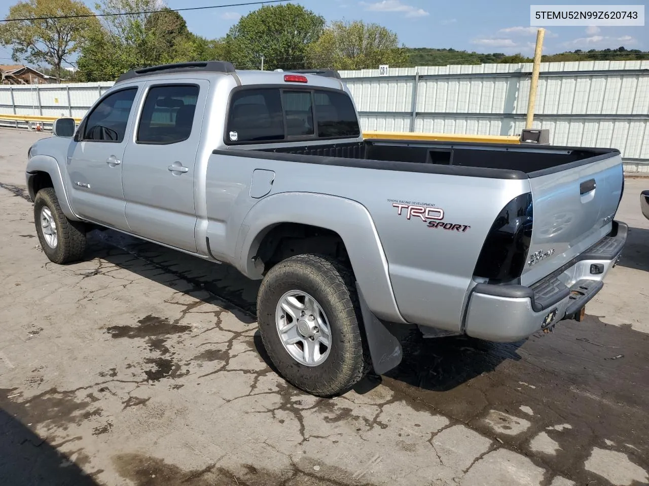 2009 Toyota Tacoma Double Cab Long Bed VIN: 5TEMU52N99Z620743 Lot: 71245174