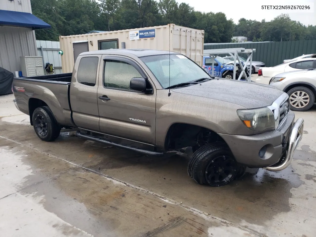 2009 Toyota Tacoma Access Cab VIN: 5TETX22N59Z670296 Lot: 71297794