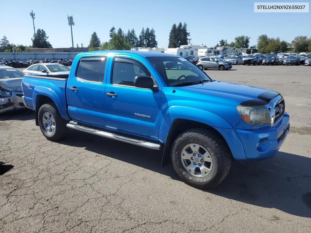 2009 Toyota Tacoma Double Cab VIN: 5TELU42NX9Z655037 Lot: 71676654