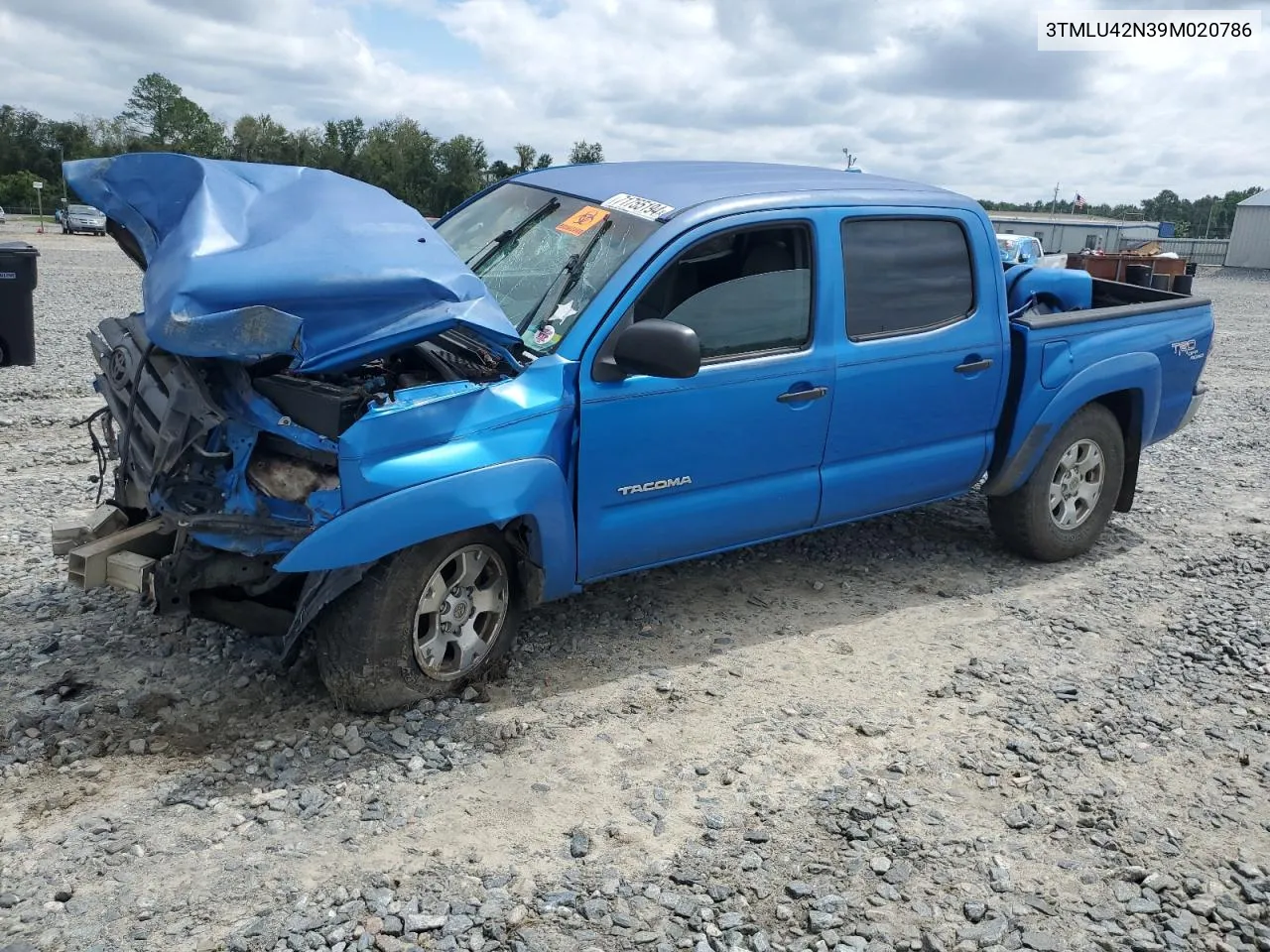 3TMLU42N39M020786 2009 Toyota Tacoma Double Cab