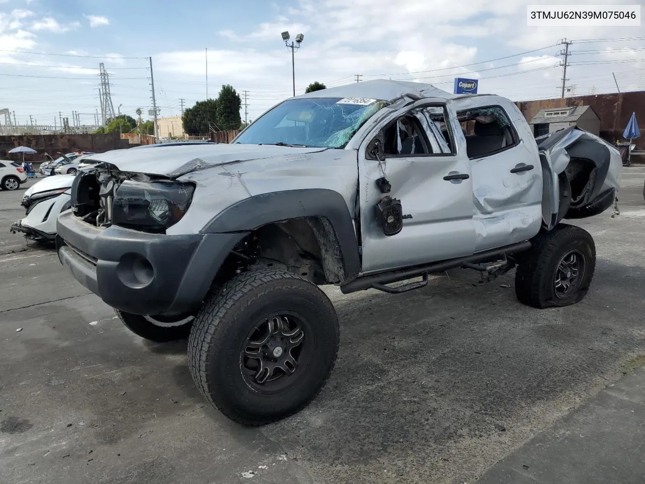 2009 Toyota Tacoma Double Cab Prerunner VIN: 3TMJU62N39M075046 Lot: 72216354