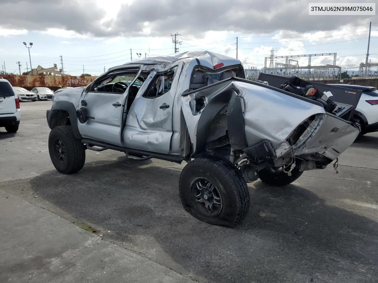 2009 Toyota Tacoma Double Cab Prerunner VIN: 3TMJU62N39M075046 Lot: 72216354