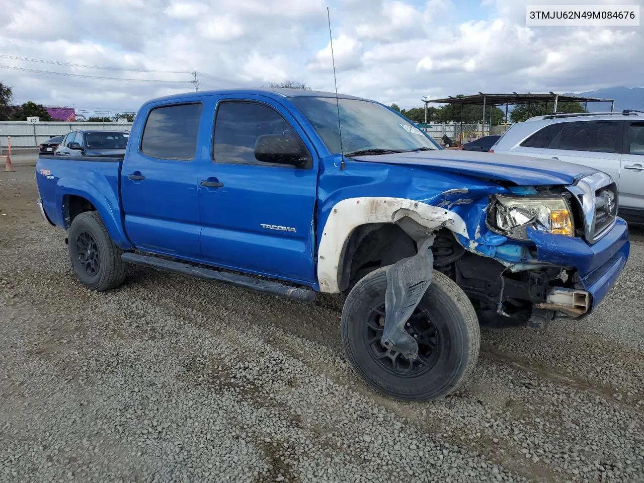 2009 Toyota Tacoma Double Cab Prerunner VIN: 3TMJU62N49M084676 Lot: 72411014