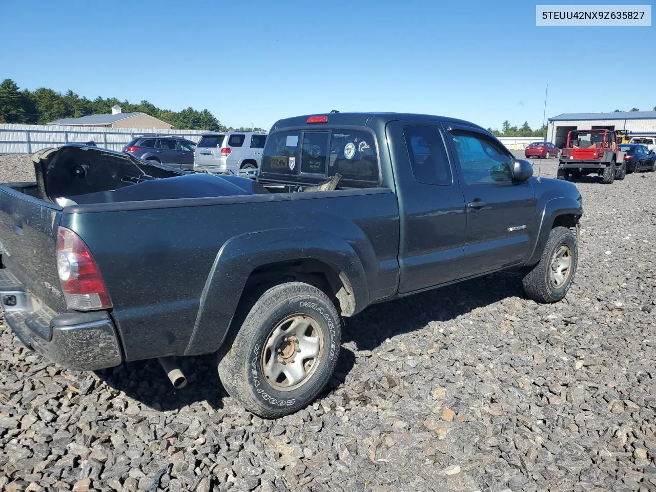 2009 Toyota Tacoma Access Cab VIN: 5TEUU42NX9Z635827 Lot: 72585594