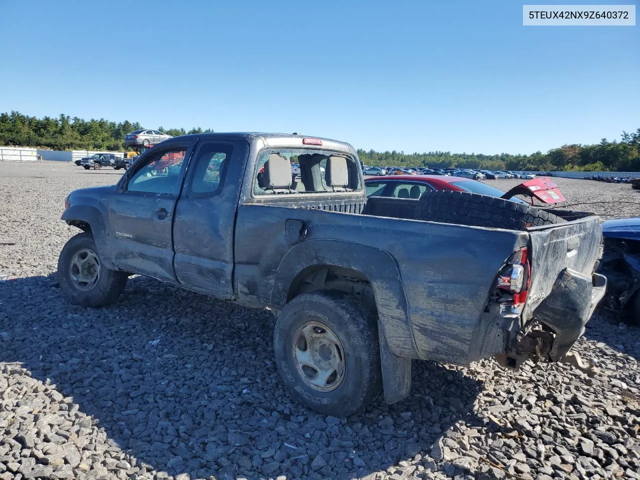 2009 Toyota Tacoma Access Cab VIN: 5TEUX42NX9Z640372 Lot: 72991724