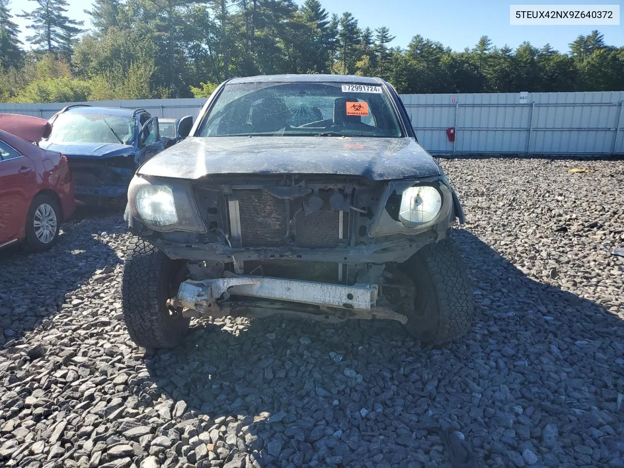 2009 Toyota Tacoma Access Cab VIN: 5TEUX42NX9Z640372 Lot: 72991724