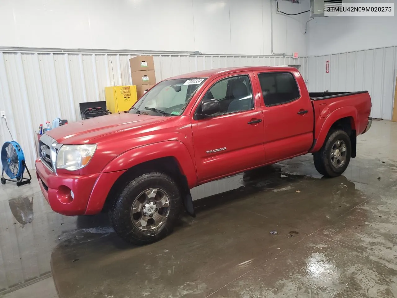 2009 Toyota Tacoma Double Cab VIN: 3TMLU42N09M020275 Lot: 73203334