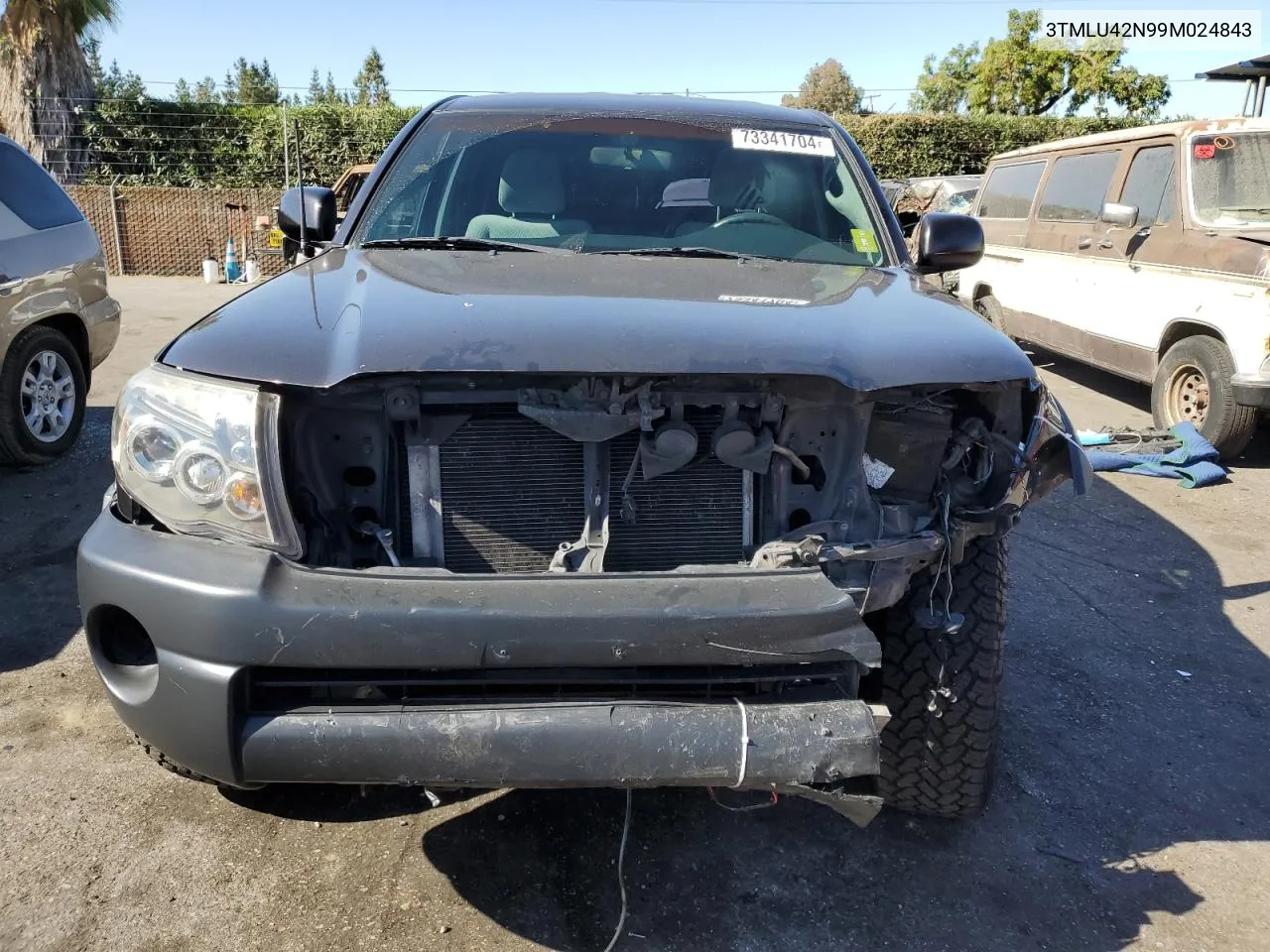 2009 Toyota Tacoma Double Cab VIN: 3TMLU42N99M024843 Lot: 73341704