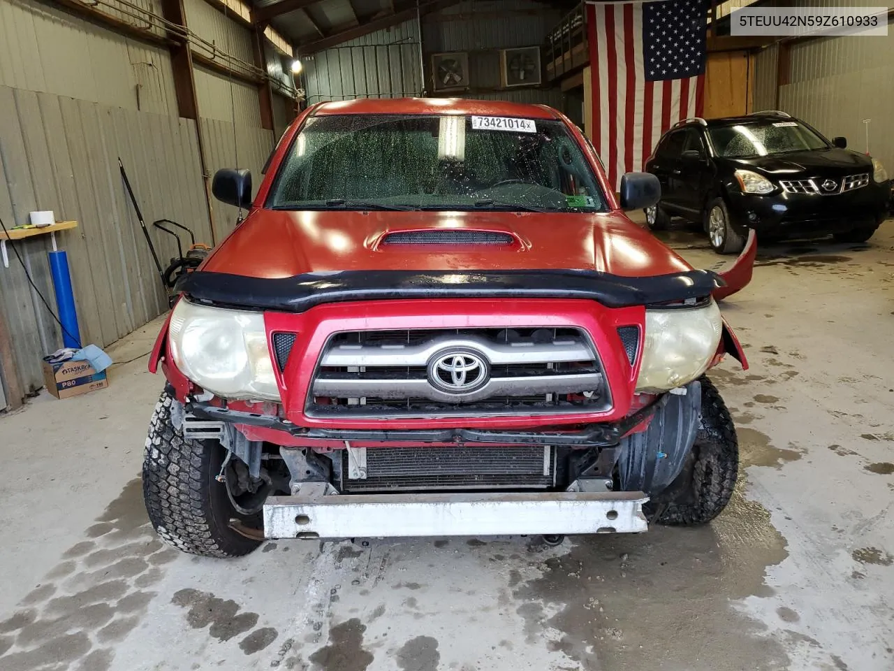 2009 Toyota Tacoma Access Cab VIN: 5TEUU42N59Z610933 Lot: 73421014