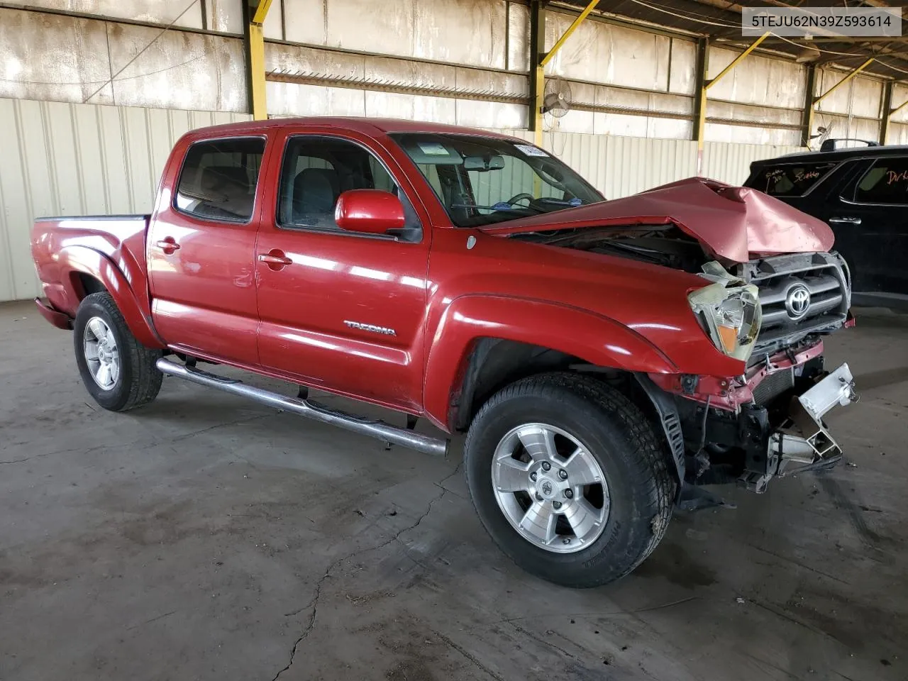 2009 Toyota Tacoma Double Cab Prerunner VIN: 5TEJU62N39Z593614 Lot: 73426954