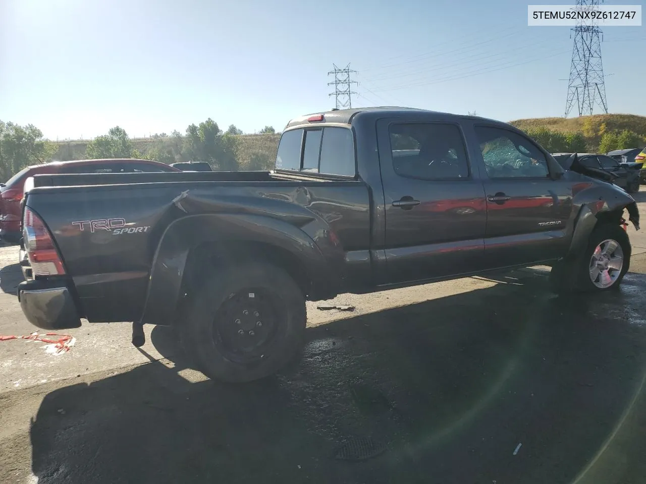 2009 Toyota Tacoma Double Cab Long Bed VIN: 5TEMU52NX9Z612747 Lot: 73739004