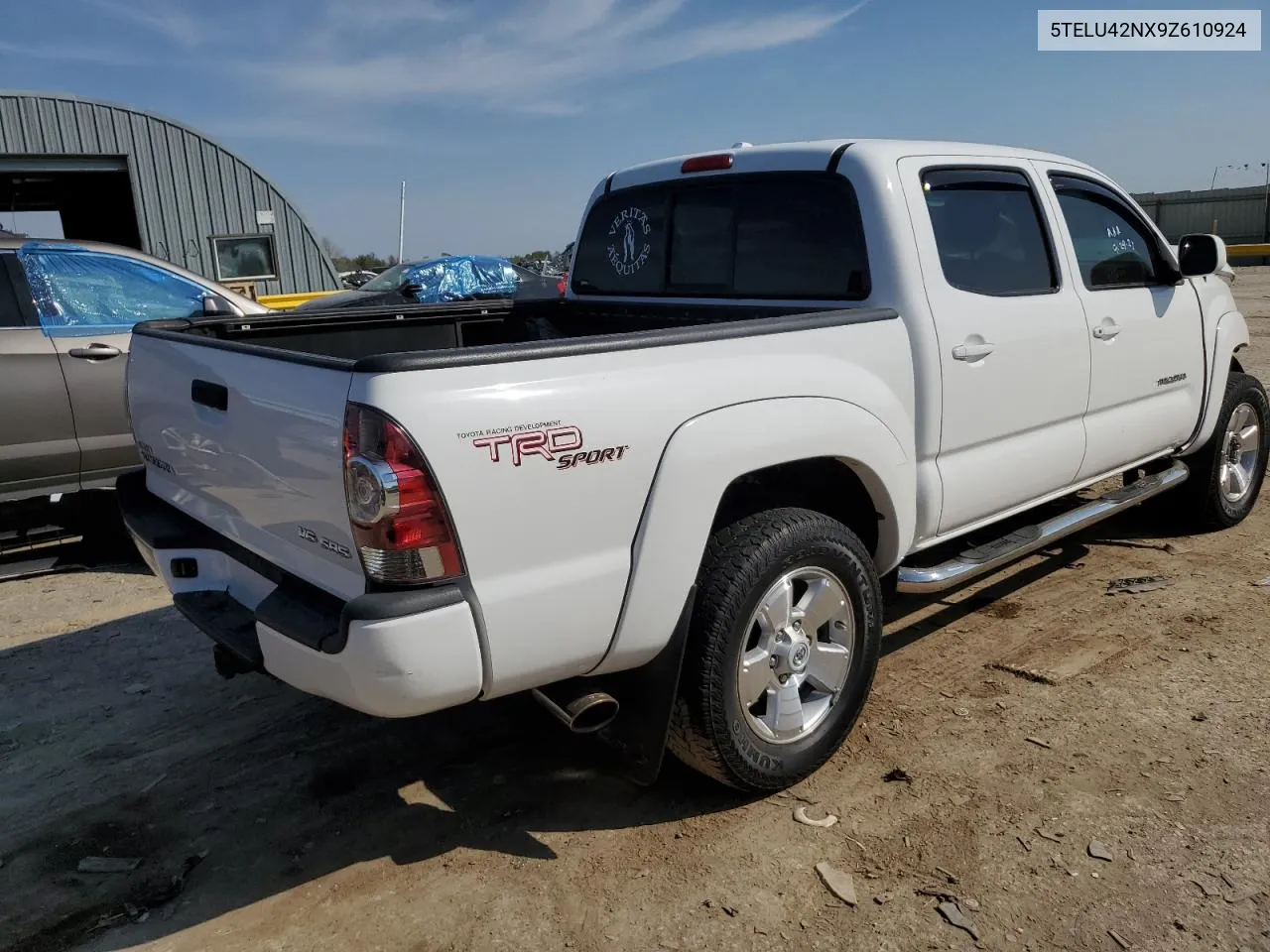 2009 Toyota Tacoma Double Cab VIN: 5TELU42NX9Z610924 Lot: 74077894