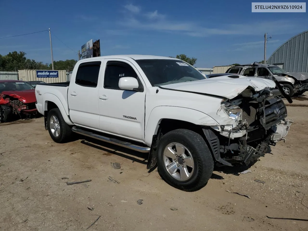 2009 Toyota Tacoma Double Cab VIN: 5TELU42NX9Z610924 Lot: 74077894