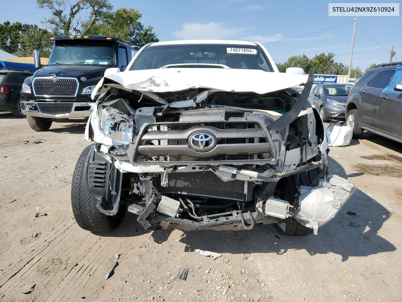 2009 Toyota Tacoma Double Cab VIN: 5TELU42NX9Z610924 Lot: 74077894