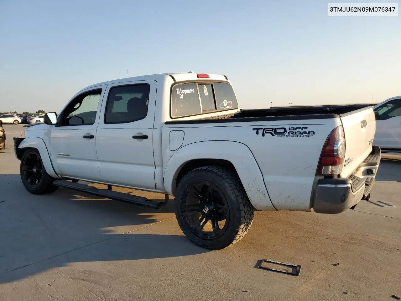 2009 Toyota Tacoma Double Cab Prerunner VIN: 3TMJU62N09M076347 Lot: 75037714