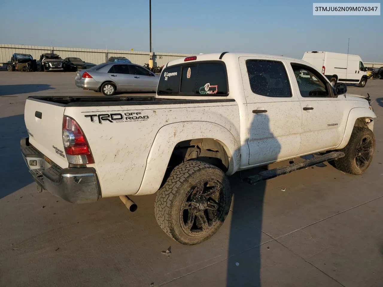 2009 Toyota Tacoma Double Cab Prerunner VIN: 3TMJU62N09M076347 Lot: 75037714