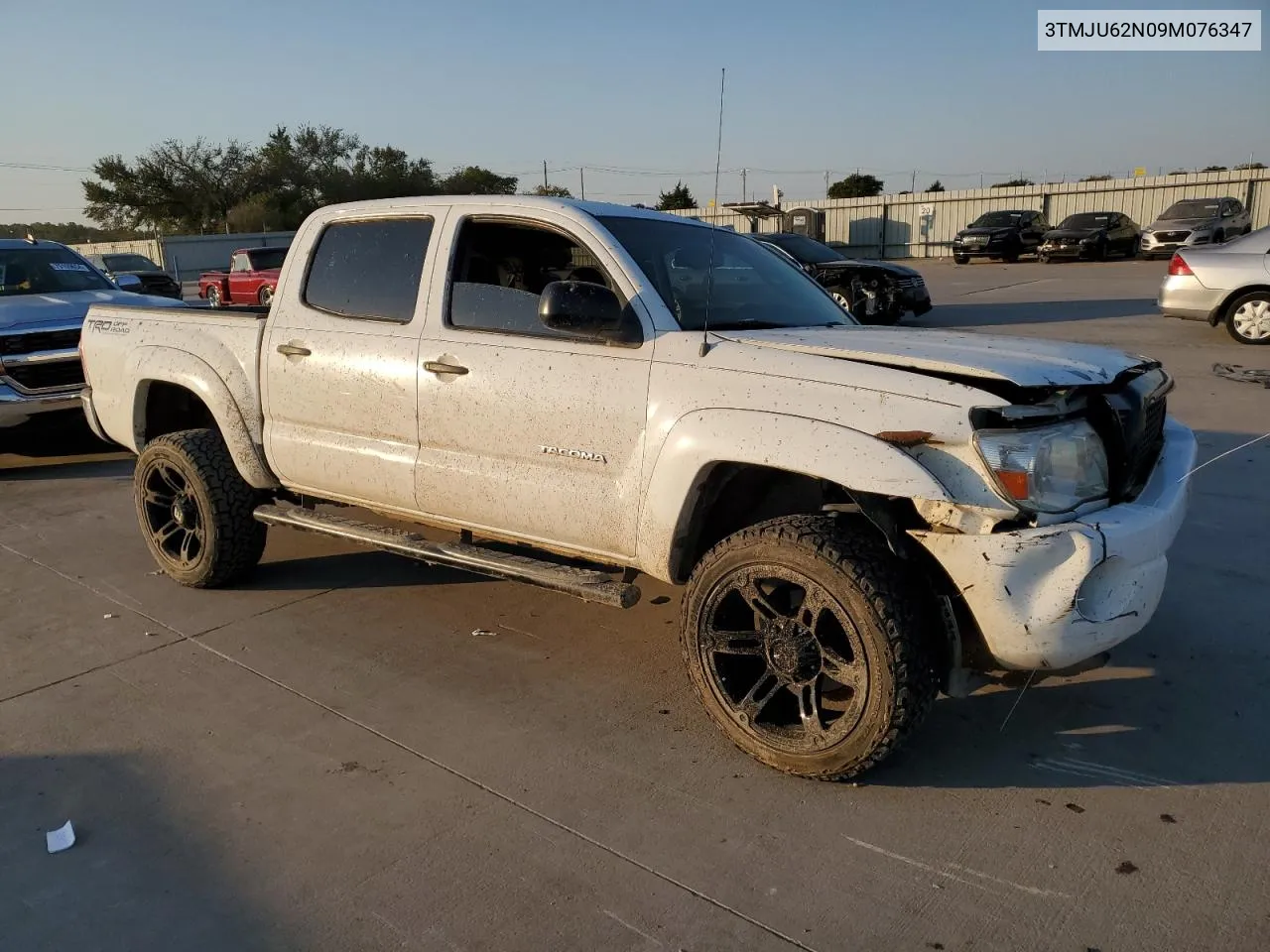 2009 Toyota Tacoma Double Cab Prerunner VIN: 3TMJU62N09M076347 Lot: 75037714