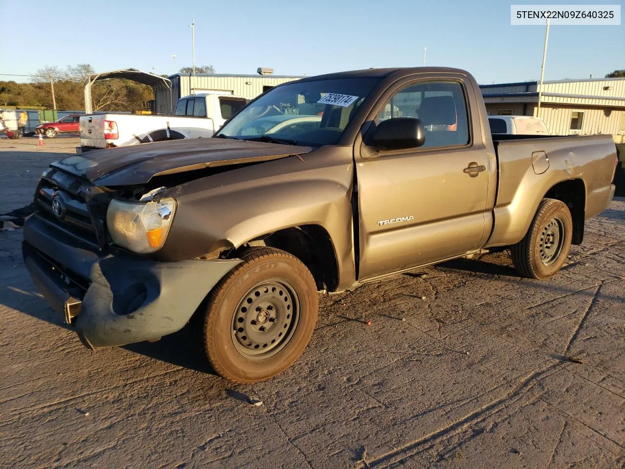 2009 Toyota Tacoma VIN: 5TENX22N09Z640325 Lot: 75298174