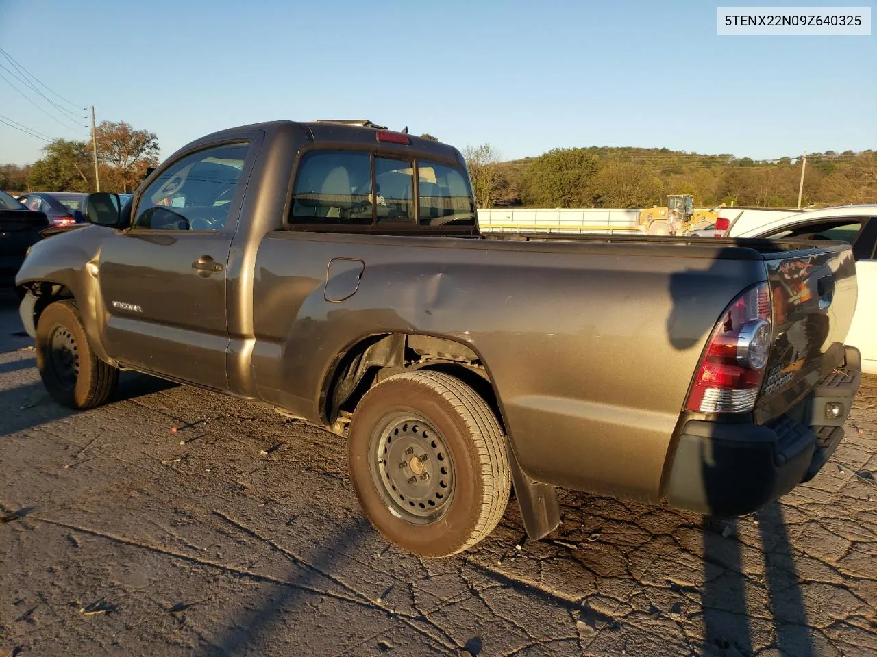 2009 Toyota Tacoma VIN: 5TENX22N09Z640325 Lot: 75298174