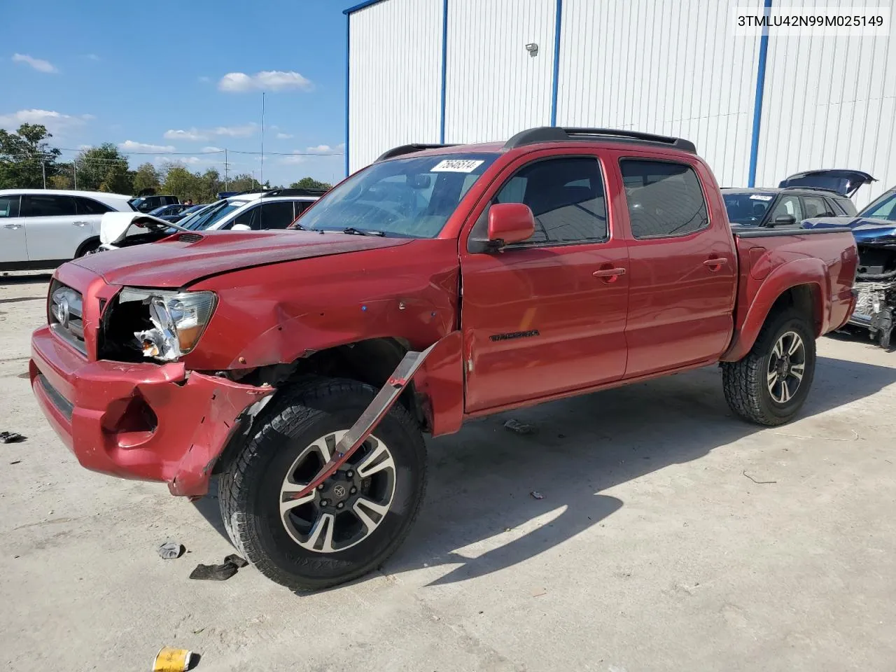 2009 Toyota Tacoma Double Cab VIN: 3TMLU42N99M025149 Lot: 75646514